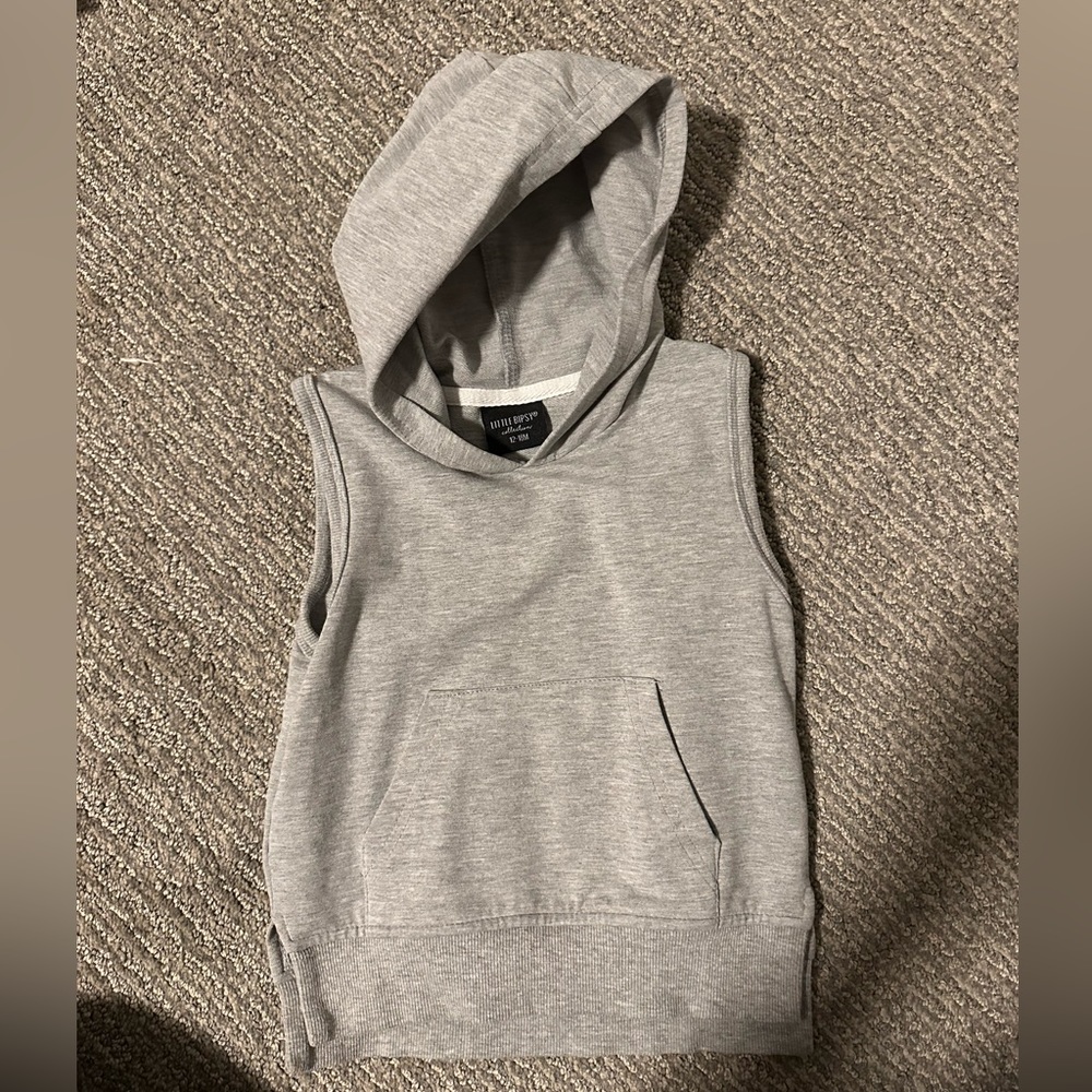 Little bipsy hooded shirt, 12-18 months